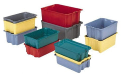 LEWISBins+ - 500 Container, 3000 Stack Lb Load Capacity Blue Fiberglass Tote Container - Stacking, Nesting, 25.3" Long x 18.1" Wide x 6.1" High - Caliber Tooling