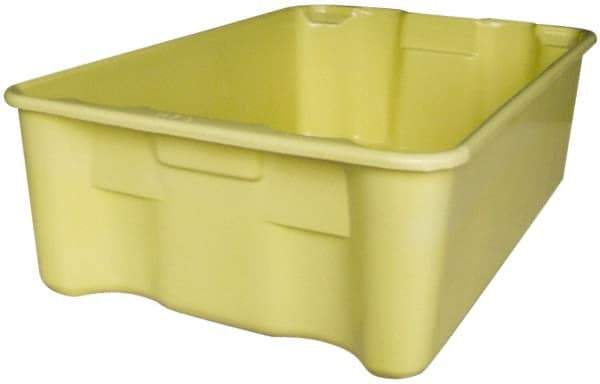 MFG Tray - 500 Lb Load Capacity White Fiberglass Tote Container - Stacking, Nesting, 42-1/2" Long x 20" Wide x 14.3" High - Caliber Tooling