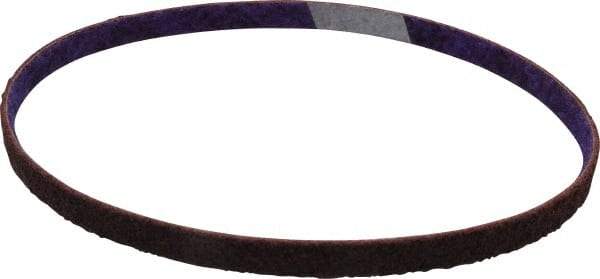 3M - 1/2" Wide x 24" OAL, Aluminum Oxide Abrasive Belt - Aluminum Oxide, Medium, Nonwoven, Series DF-BL - Caliber Tooling