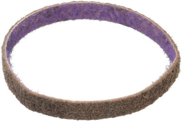 3M - 1/2" Wide x 12" OAL, Aluminum Oxide Abrasive Belt - Aluminum Oxide, Coarse, Nonwoven, Series DF-BL - Caliber Tooling