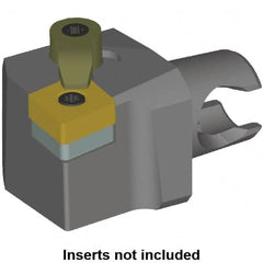 Kennametal - Right Hand Cut, Size KM20, CN.. Insert Compatiblity, Modular Turning & Profiling Cutting Unit Head - 12.5mm Ctr to Cutting Edge, 25mm Head Length, Series KM Mini - Caliber Tooling