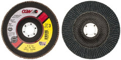 CGW Abrasives - 6" 40 Grit 7/8" Center Hole Type 27 Zirconia Alumina Flap Disc - Caliber Tooling