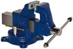 Yost Vises - 6" Jaw Width, 10" Opening Capacity, 6-1/4" Throat Depth, Ductile Iron Stationary Bench Vise - Bolt Down Base Attachment - Caliber Tooling