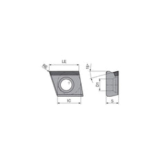 Milling Insert:  ZNHW 120504TR-A10-48 CTD4110,  CTD4110,  Polycrystalline Diamond N/A Finish,