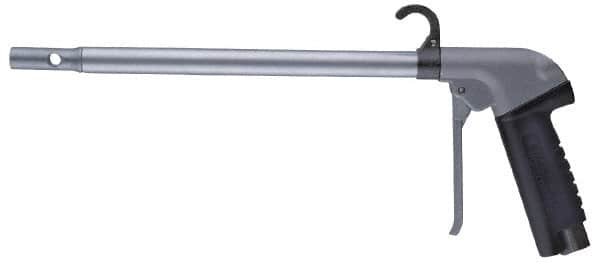 Guardair - 120 Max psi Maximum Power Venturi Nozzle Pistol Grip Blow Gun - 3/8 NPT, 48" Tube Length, Aluminum - Caliber Tooling