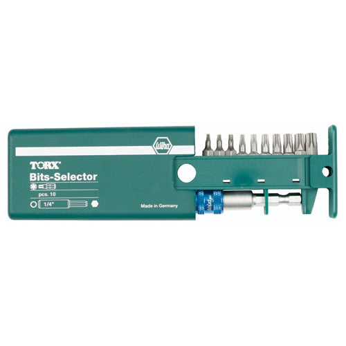 Torx Bit Selector Set T7-T40, Magnetic 1/4″ Bit Holder in Plastic Storage Box - Caliber Tooling