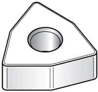 Kennametal - WNGA433 T0420 Grade KY4400 Ceramic Turning Insert - TiN Finish, 80° Trigon, 1/2" Inscr Circle, 3/16" Thick, 3/64" Corner Radius - Caliber Tooling