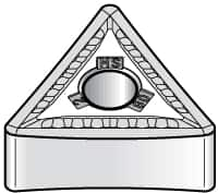 Kennametal - TNMG544 MS Grade K313 Carbide Turning Insert - Uncoated, 60° Triangle, 5/8" Inscr Circle, 1/4" Thick, 1/16" Corner Radius - Caliber Tooling