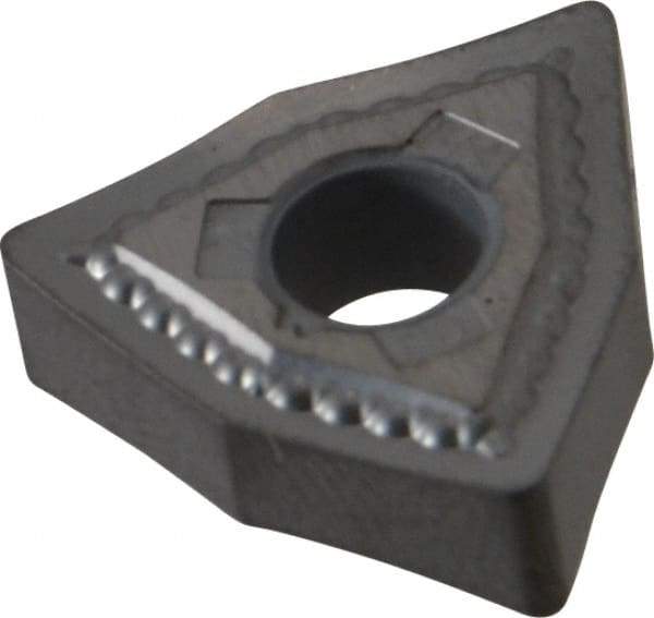 Kennametal - WNMG432 MS Grade K313 Carbide Turning Insert - Uncoated, 80° Trigon, 1/2" Inscr Circle, 3/16" Thick, 1/32" Corner Radius - Caliber Tooling