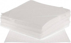 Brady SPC Sorbents - 20.5 Gal Capacity per Package, Oil Only Pad - 17" Long x 15" Wide, White, Polyester/Cotton - Caliber Tooling