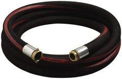 Alliance Hose & Rubber - 1" ID x 1-1/2" OD x 50' OAL, Male x Female Petroleum Transfer Hose - 150 Max Working psi, -35 to 200°F, 2" Bend Radius, 1" Fitting, Black - Caliber Tooling