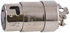 Hubbell Wiring Device-Kellems - 125 VAC, 50 Amp, NonNEMA Configuration, Marine Grade, Self Grounding Connector - 1 Phase, 2 Poles, IP20, 0.44 to 1.14 Inch Cord Diameter - Caliber Tooling