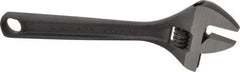 Paramount - 1-1/8" Jaw Capacity, 8" Standard Adjustable Wrench - Chrome Vanadium Steel, Black Finish - Caliber Tooling