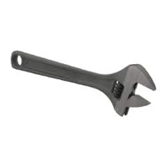 Paramount - 1-1/2" Jaw Capacity, 12" Standard Adjustable Wrench - Chrome Vanadium Steel, Black Finish - Caliber Tooling