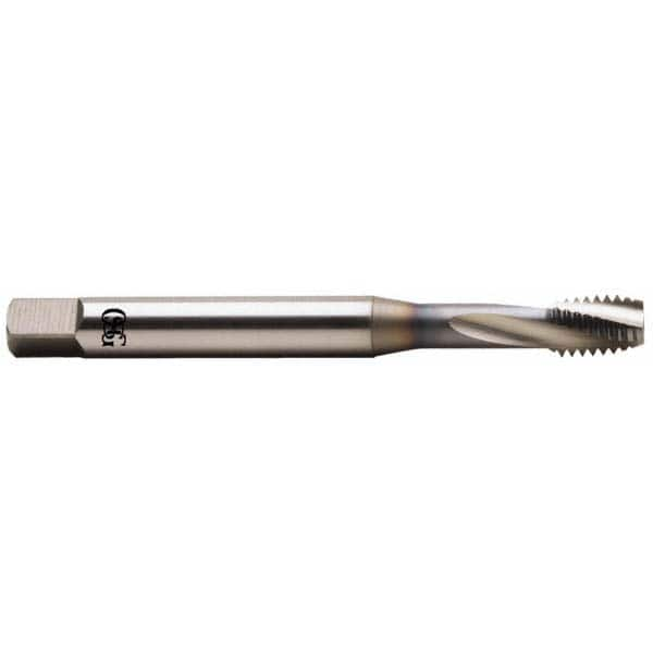 OSG - M14x2.00 Metric Coarse, 3 Flute, TiCN Finish Vanadium High Speed Steel Slow Spiral Flute Tap - Exact Industrial Supply