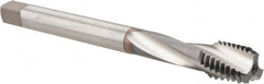 OSG - 1/2-13 UNC 3 Flute 2B Bottoming Spiral Flute Tap - Vanadium High Speed Steel, TiCN Finish, 110mm OAL, Right Hand Flute, Right Hand Thread, Series 13013 - Exact Industrial Supply