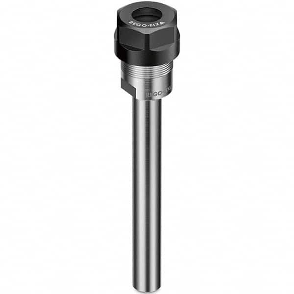 Collet Chuck: 1 to 13 mm Capacity, ER Collet, 20 mm Shank Dia, Straight Shank 60 mm Projection, 0.003 mm TIR, Through Coolant