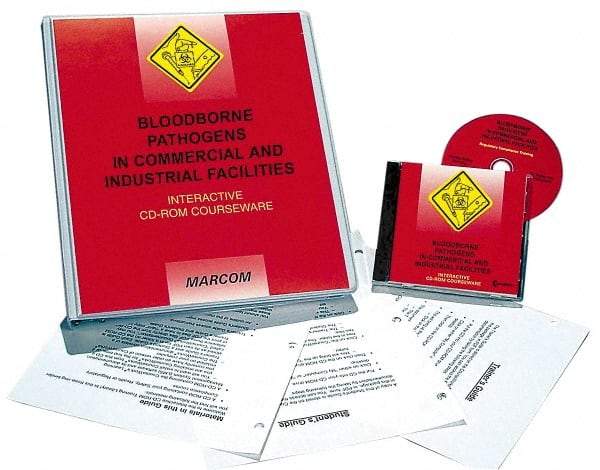 Marcom - Bloodborne Pathogens in Commercial and Industrial Facilities, Multimedia Training Kit - 45 min Run Time CD-ROM, English & Spanish - Caliber Tooling