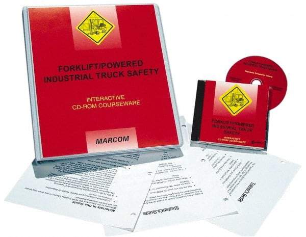 Marcom - Forklift/Powered Industrial Truck Safety, Multimedia Training Kit - 45 min Run Time CD-ROM, English & Spanish - Caliber Tooling