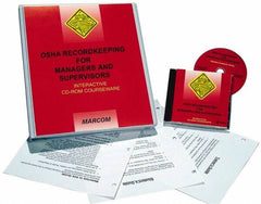 Marcom - OSHA Recordkeeping for Managers & Supervisors, Multimedia Training Kit - 45 min Run Time CD-ROM, English & Spanish - Caliber Tooling