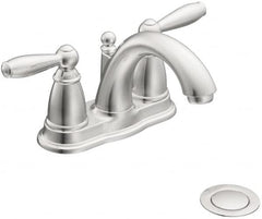 Moen - Lever Handle, Residential Bathroom Faucet - Two Handle, Pop Up Drain, Arc Spout - Caliber Tooling