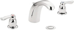 Moen - Lever Handle, Commercial Bathroom Faucet - Two Handle, Pop Up Drain, Arc Spout - Caliber Tooling