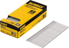 DeWALT - 18 Gauge 2" Long Finishing Nails for Power Nailers - Steel, Bright Finish, Smooth Shank, Straight Stick Collation, Brad Head, Chisel Point - Caliber Tooling