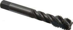 OSG - 9/16-12 UNC 4 Flute Modified Bottoming Spiral Flute Tap - Vanadium High Speed Steel, Oxide Finish, 3-19/32" OAL, Right Hand Flute, Right Hand Thread, H3, Series 290 - Exact Industrial Supply