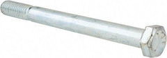 Value Collection - 3/8-16 UNC, 4-1/4" Length Under Head Hex Head Cap Screw - Partially Threaded, Grade 5 Steel, Zinc-Plated Finish, 9/16" Hex - Caliber Tooling