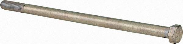 Value Collection - 1/2-13 UNC, 10" Length Under Head Hex Head Cap Screw - Partially Threaded, Grade 5 Steel, Zinc-Plated Finish, 3/4" Hex - Caliber Tooling