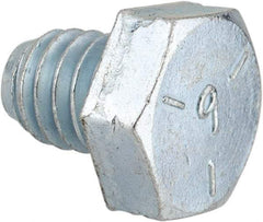 Made in North America - 5/16-18 UNC, 3/8" Length Under Head Hex Head Cap Screw - Fully Threaded, Grade 5 Steel, Zinc-Plated Finish, 1/2" Hex - Caliber Tooling