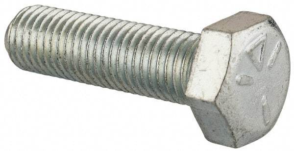 Made in North America - 5/16-24 UNF, 1-1/8" Length Under Head Hex Head Cap Screw - Partially Threaded, Grade 5 Steel, Zinc-Plated Finish, 1/2" Hex - Caliber Tooling