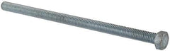 Made in North America - 3/8-16 UNC, 7" Length Under Head Hex Head Cap Screw - Fully Threaded, Grade 5 Steel, Zinc-Plated Finish, 9/16" Hex - Caliber Tooling