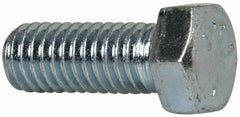 Value Collection - 7/16-14 UNC, 1-1/8" Length Under Head Hex Head Cap Screw - Fully Threaded, Grade 5 Steel, Zinc-Plated Finish, 5/8" Hex - Caliber Tooling