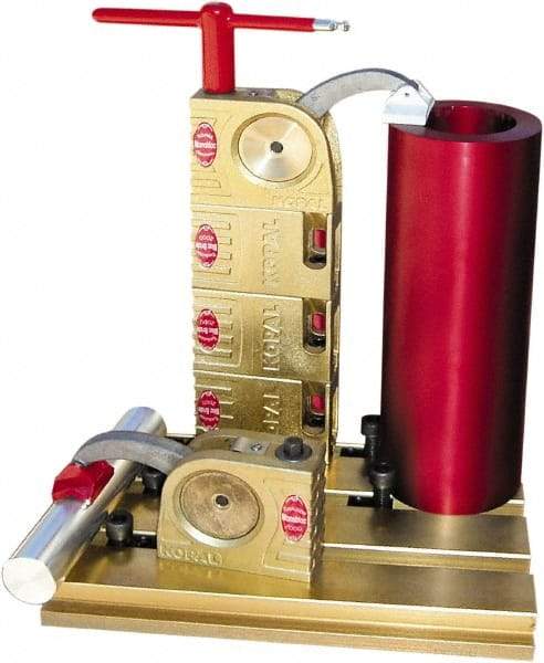 Mitee-Bite - 59 Lb-Ft Holding Capacity, 5-1/2" Max Opening Capacity, 3,500 Lb Clamping Pressure, Manual Hold Down Clamp - 2-3/8" Arm Length, 4-1/4" Clamp Length, 1-9/16" Clamp Width, 3-1/2" Clamp Height, T-Slot Mount, Steel - Caliber Tooling