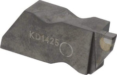 Kennametal - 3062NG EST Grade KD1425, 1.58mm Cutting Width Diamond Tipped Grooving Insert - 2.39mm Max Depth of Cut, Left Hand, 0.19mm Corner Radius, Uncoated - Caliber Tooling