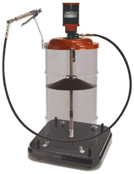 Lincoln - Grease Lubrication 168 Cu In/min Flow Aluminum Air-Operated Pump - For 120 Lb Container - Caliber Tooling