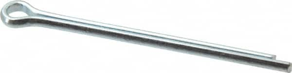 Value Collection - 5/32" Diam x 2-1/2" Long Extended Prong Cotter Pin - Grade 2, Zinc-Plated, Steel - Caliber Tooling