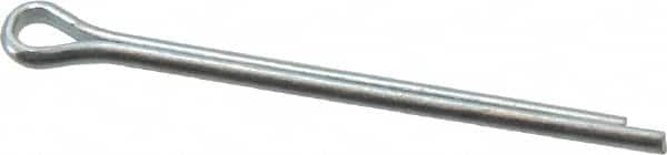 Value Collection - 1/16" Diam x 1" Long Extended Prong Cotter Pin - Grade 2, Zinc-Plated, Steel - Caliber Tooling