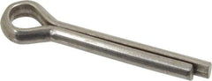 Value Collection - 1/4" Diam x 1-1/2" Long Extended Prong Cotter Pin - Grade 2, Zinc-Plated, Steel - Caliber Tooling