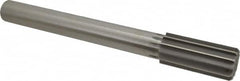 Made in USA - 1-9/16" High Speed Steel 12 Flute Chucking Reamer - Straight Flute, 1-1/4" Straight Shank, 3-1/2" Flute Length, 13" OAL - Caliber Tooling