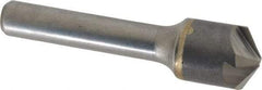 Hertel - 5/8" Head Diam, 3/8" Shank Diam, 4 Flute 120° Solid Carbide Countersink - 2-3/8" OAL, Straight Shank - Caliber Tooling