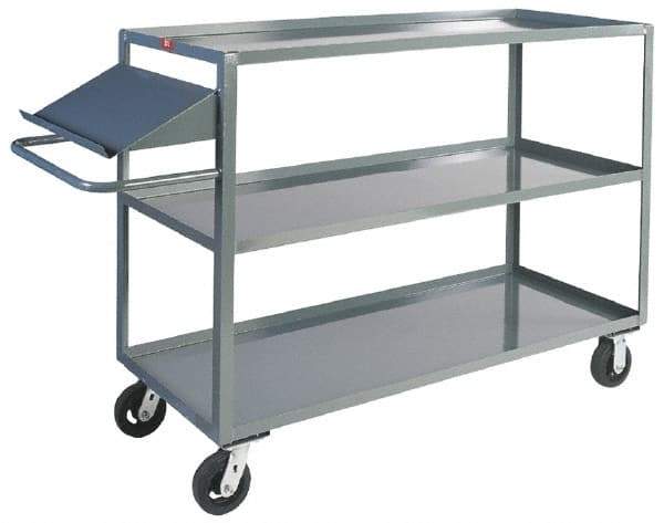 Jamco - 3,000 Lb Capacity, 30" Wide x 60" Long x 48" High Order Picking Cart - 3 Shelf, Steel - Caliber Tooling