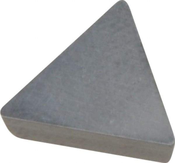 Value Collection - TPG221 Grade I55 Carbide Turning Insert - Uncoated, 60° Triangle, 1/4" Inscr Circle, 1/8" Thick, 1/64" Corner Radius - Caliber Tooling