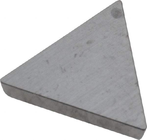 Value Collection - TPGN321 Grade A2 Ceramic Turning Insert - TiC Finish, 60° Triangle, 3/8" Inscr Circle, 1/8" Thick, 1/64" Corner Radius - Caliber Tooling