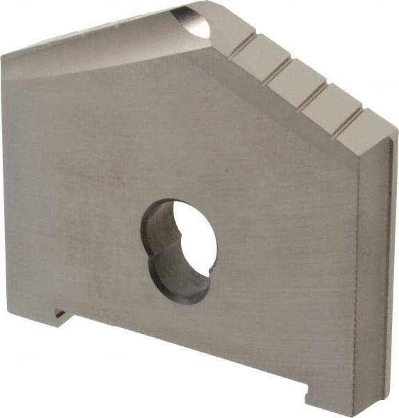 Allied Machine and Engineering - 3" Diam x 7/16" Thick, Seat Code E, 130° Included Angle Spade Drill Insert - Uncoated Powdered Metal, Powdered Metal, Series E - Caliber Tooling