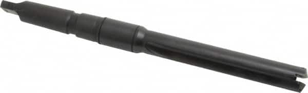 Allied Machine and Engineering - Series 1.5, 55/64 to 15/16" Diam, 3MT Taper Shank, Straight Flute Spade Drill - 4-3/4" Max Depth, 7-39/64" Body Length, 11-5/32" OAL, Intermediate Length, Through Coolant - Caliber Tooling