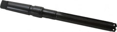 Allied Machine and Engineering - Series 2, 31/32 to 1-3/8" Diam, 4MT Taper Shank, Straight Flute Spade Drill - 5-3/8" Max Depth, 8-19/64" Body Length, 12-25/32" OAL, Intermediate Length, Through Coolant - Caliber Tooling