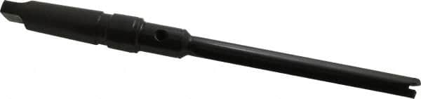 Allied Machine and Engineering - Series 1, 45/64 to 15/16" Diam, 4MT Taper Shank, Straight Flute Spade Drill - 6-3/4" Max Depth, 9-43/64" Body Length, 14-5/32" OAL, Standard Length, Through Coolant - Caliber Tooling