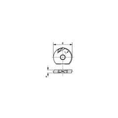 Milling Insert:  ROHX 1025R5-FM6 CTCN211,  CTCN211,  Solid Carbide N/A Finish,